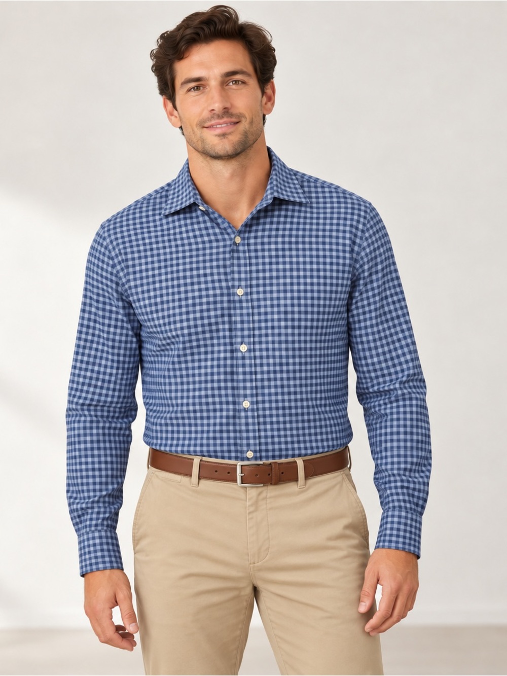 Vineyard Vines Performance Cooper Shirt Blue Check Men’s L